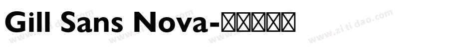 Gill Sans Nova字体转换